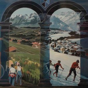 Murales acrilico a Cavareno 1987 170x320cm